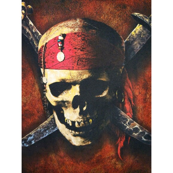 Authentic Pirates Of Caribbean Curse of the Black Pearl Shirt Medium M Disney - Picture 4 of 9